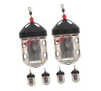 MOTHNUR 6Pcs Carp Bait Holder Cage Fishing Feeder Basket Compact Portable for Carp Fishing Enthusiasts Easy Setup Robust Design