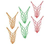 MOTHNUR 6pcs Chicken Vegetable String Bags Mesh Net Bags for Poultry Feeding Random Color Hanging Feeder for Cabbage Fruits Easy to Clean Reusable Coop Accessory