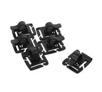 MOTHNUR 6pcs Drinking Water Bag Pipe Fixing Clip Water Bottle Backpack Bladder Clamp Drinking Valve Tube Clips Rotatable Black