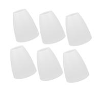 MOTHNUR 6PCS Flat Head Lampshade Replacement Plastic Light Covers for Living Bedroom Table Lamps Chandelier Night Lights DIY