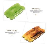 MOTHNUR 6PCS Gua Sha Massage Comb for Face and Body Relief Circulation Boost Lightweight Portable Multi-Purpose Scraping Tools with Smooth Surface for Sciatica Headache Premenstrual