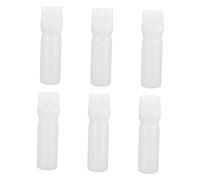 MOTHNUR 6Pcs Hair Coloring Root Comb Applicator Bottles with Comb Design for Even Dyeing Easy Squeeze Hair Dye Brush for Salon Barbershop and Home Use