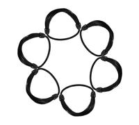 MOTHNUR 6pcs High Elasticity Black Hair Ties Ponytail Holders Elastic Hair Band Ropes for Women Girls Children Natural Invisible Korean Style