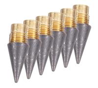 MOTHNUR 6Pcs Inkless Pencil Replacement Refills with Screw Interface Everlasting Graphite Tips for Writing Drawing and Detailed Illustration Portable and Lightweight Replacement Kit for