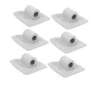 MOTHNUR 6pcs Kayak Motor Mount Bracket Square High Strength Engine Holder for Fishing Canoes and Inflatable Rubber Boats Quick Assembly Motor Mounting Clip with Inner Diameter for Stable