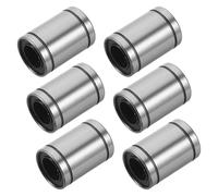 MOTHNUR 6Pcs Lm12Uu Linear Motion Ball Bearings High Precision Metal Pulley Wheels for 3D Printer Parts with Deep Groove Ball Bearings Suitable for Cnc and Printing Applications