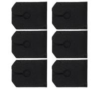 MOTHNUR 6Pcs Men’S Manual Head Protective Sleeve Set Black PU Leather Travel Cover Storage Case for Shaving Accessories