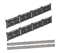MOTHNUR 6Pcs Mini Decorative Fence for Micro Landscape Retro Style Farm Decor for Dollhouses Mini Gardens and DIY Projects Durable Material