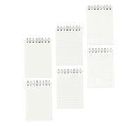 MOTHNUR 6pcs Pocket Notepad Transparent Cover Mini Coil Notebooks with Lined Blank Pages for School Office Home Planning and Organizing Stationery