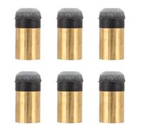 MOTHNUR 6pcs Slip on Pool Cue Tips Replacement Kit for Snooker and Pool Cues, Easy Installation with Copper Core and Imitation Leather, Stable Contact, for Competitive Events and Club