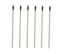 MOTHNUR 6pcs Soft Rubber Head Wooden Throwing Arrows Archery Accessories for Pot Toss Game Entertainment and Hunting Practice Safe for Adults