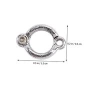 MOTHNUR 6pcs Stainless Steel Parrot Foot Rings U-shaped Opening Clip Bird Leg Bands for Training Parakeets Cockatiels Lovebirds Safe Comfortable Wear