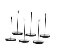 MOTHNUR 6pcs Ticket Stabber Holder Metal Receipt Spike Straight Bill Fork Compact Receipt Organizer for Restaurant Desk Professional Check Spindle Silver