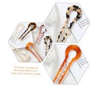MOTHNUR 6pcs Tortoise Shell Hair Sticks Acetate Hairpins for Buns Long Hair Sticks for Women Girls for Wedding
