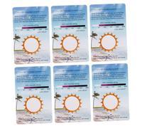 MOTHNUR 6pcs Uv Testing Cards Uv Identifying Uvc Detection Cards for Sunlight Exposure