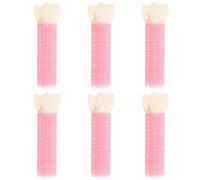 MOTHNUR 6PCS Volumizing Hair Rollers and Self Grip Root Clips for Bangs, Pink Air Bangs Styling Accessories for Women’s Fluffy Hair Volume and Root Lifting