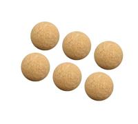 MOTHNUR 6pcs Wooden Foosball Balls for Tabletop Football Game Indoor Outdoor Fun Lightweight Soccer Balls for Standard Foosball Tables and Rainy Day Play