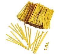 MOTHNUR 800pcs Gold Wire Ties for Candy Bag Treat Bags Wrapping Ties Party Supplies Long