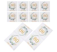 MOTHNUR 80pcs Eucalyptus Leaf Paper Napkins Disposable for Birthday Party Supplies Absorbent Tableware for Cocktail Dinner Gatherings Cleanup Convenience