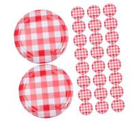 MOTHNUR 80Pcs Wide Mouth Canning Lids Reusable Jar Sealing Covers for Mason Jars Safe Tight Seal Easy to Clean Compatible with Various Jar Types for Canning and Food Storage