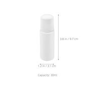 MOTHNUR 8pcs 30ml Refillable Sponge Applicator Bottles White Caps, Plastic Liquid Dauber Bottles for Skincare, Essential Oils, Glue, Paint, Small Liniments, DIY Craft Use