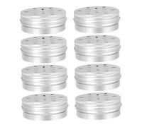 MOTHNUR 8pcs Aluminum Scent Training Jars with Lids for Dog Agility and Detection Work Odor Containers for Working Dogs Nose Training Tool