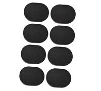 MOTHNUR 8pcs Bamboo Charcoal Facial Makeup Sponges Black Cleansing Puff Set for Gentle Face Washing and Powder Makeup Application