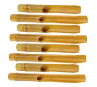 MOTHNUR 8pcs Bamboo Wind Chime Tubes Natural Bamboo Replacement Parts for DIY Japanese Style Garden Crafting Accessories
