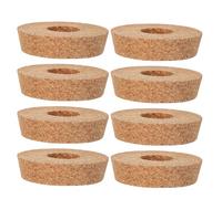 MOTHNUR 8pcs Glass Hydroponic Flower Vases with Hole Cork Stoppers 80x20x73mm for Plant Propagation and DIY Garden Jar Accessories