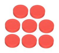 MOTHNUR 8pcs Matte Finish PVC Ice Hockey Pucks for Training Flat Design for Enhanced Stability and Control Indoor Floor Hockey Practice Equipment for Skill Improvement and Team Drills
