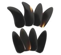 MOTHNUR 8pcs Ox Horn Guzheng Finger Picks Double-arc Large Nail Covers for Professional Guzheng Players and Beginners Sturdy String Instrument Accessories