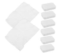 MOTHNUR 8pcs Personal Pads for Makeup Removal Soft and Thick Cosmetic Squares Artists for Cleansing and Exfoliating for Daily Skin Care White