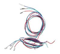 MOTHNUR 8pcs Phono Cartridge Cable Leads Replacement Wires Red White Blue Green 350mm Turntable Headshell Audio Connection Vinyl Player Cartridge Replacement Set