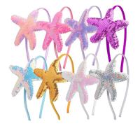 MOTHNUR 8pcs Seastar Modeling Headdress Hair Hoops for Ocean Animal Hair Accessories for Parties Daily Wear and Stage Performance