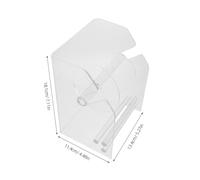 MOTHNUR Acrylic Sticker Roll Dispenser with Compartments Space-Saving Label Holder Stand for Office and Home Desktop Easy-use Organizer for Label and Sticky Stickers