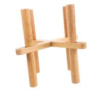 MOTHNUR Adjustable Expandable Bamboo Flower Stand with Water Tray Floor Plant Rack for Pots Wooden Planter Holder for Home Office Bedroom Balcony and Garden Decor