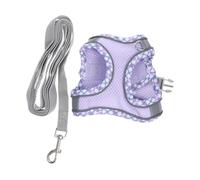 MOTHNUR Adjustable Kitten Vest Harness with Reflective Stripe for Small Cats and Pets Xxs Purple Escape Cat Walking Harness with Leash and Comfortable Pet Accessory for Training and