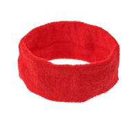 MOTHNUR Adjustable Red Terry Cloth Sports Yoga Headband Sweatband for Women Breathable Microfiber Cotton Makeup Wrap Reusable Spa Facial Hairband for Running Fitness and Daily Use
