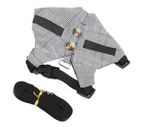 MOTHNUR Adjustable Small Pet Chest Strap Harness with Leash Set Lightweight Bunny Costume Pulling Rope for Safe Walking and Trachea Protection Comfortable S for Hamsters Rabbits