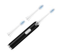 MOTHNUR Adult Sonic Electric Toothbrush with Ergonomic Handle Soft Bristle Tooth Cleaner Non Rechargeable Teeth Cleaning Device with Brush Heads for Plaque Removal