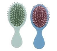 MOTHNUR Airbag Hairbrush and Plastic Massage Comb 2pcs Set, Portable Scalp Massage Hair Comb for Women, Lightweight Air Pad Detangling Brush for Home and Travel Use