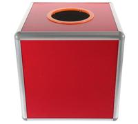 MOTHNUR Aluminum Alloy Lottery Box Container with Opaque Design for Fair Raffle Drawings Medium Ticket Holder for Party Games Donation Box Suitable for Office Events and Random Color