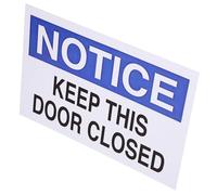 MOTHNUR Aluminum Keep This Door Closed Sign Safety Warning Sign for Business Office Counter Practical Door Closed Signage
