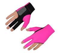MOTHNUR Anti-slip Billiard Glove Elastic Snooker Cue Glove Breathable Wear-resistant Fit for Left Right Hand Rosy