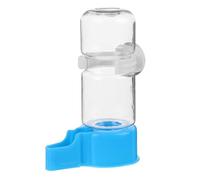 MOTHNUR Automatic Bird Water Dispenser for Parrots and Pigeons, Blue Plastic Bird Cage Waterer with Hanging Hook, 250ml Capacity, Suitable for Budgies and Quails