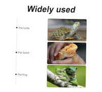 MOTHNUR Automatic Reptile Pet Feeder and Drinking Bowl Wall-mounted Water Dispenser for Lizards Turtles Snakes Bearded Dragons Easy to Install Stable Design Space-saving Terrarium