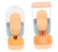 MOTHNUR Automatic Small Animal Feeder and Water Dispenser Space-saving Hanging Design for Rabbits Cats Guinea Pigs Hedgehogs and Ferrets Plastic Feeding Bowls for Multiple Pets