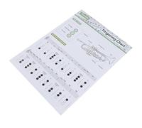 MOTHNUR Beginner Trumpet Chord Practice Chart Finger Guide Diagram Easy Reference for Students and Home Study Small