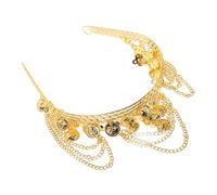 MOTHNUR Belly Dancer Headpiece Dance Headband for Women Ethnic Multilayer Chain Headband Vintage Coin Design Headpiece