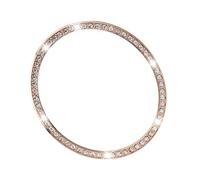 MOTHNUR Bling Shiny Watch Bezel Ring Ultra Thin Metal Protector Compatible with Samsung Watch Scratch Resistant Wristwatch Accessory Rose Gold Decoration for Stylish Charm